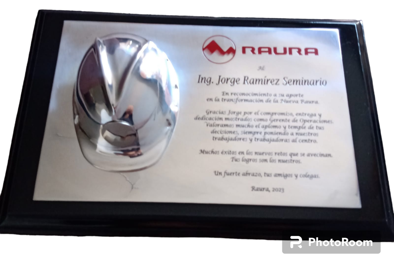 PLACAS DE RECONOCIMIENTO MINERO Y TROFEOS DE RECONOCIMIENTO MINERO